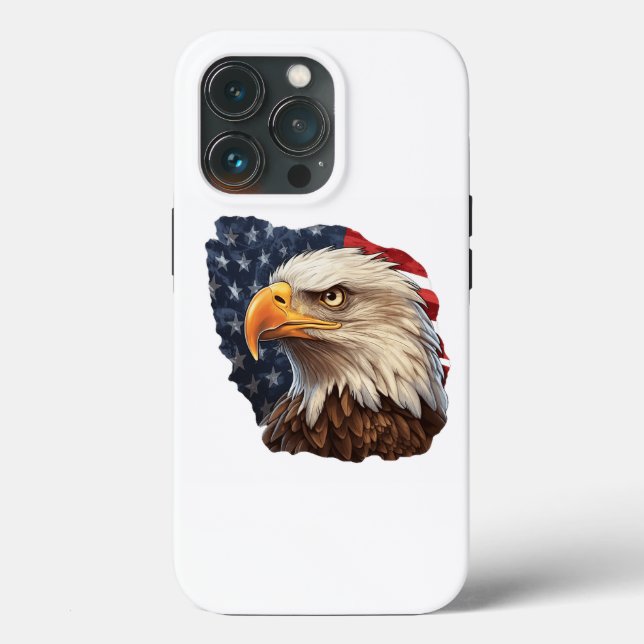American Flag Bald Eagle Case-Mate iPhone Case (Back)