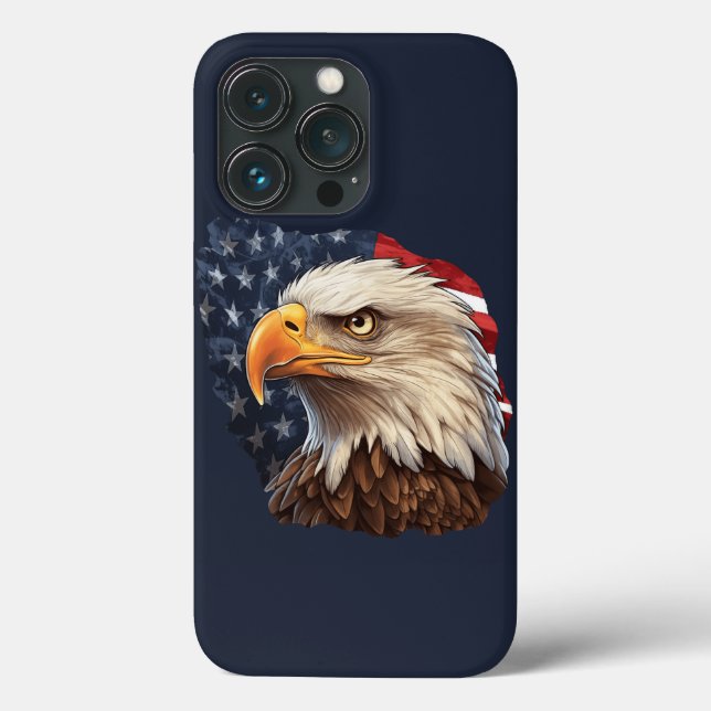 American Flag Bald Eagle Case-Mate iPhone Case (Back)
