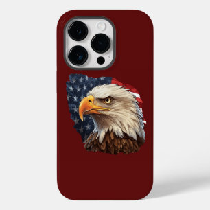 American Flag Bald Eagle Case-Mate iPhone 14 Pro Case