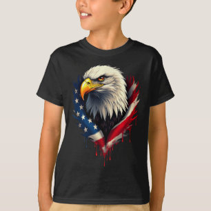 American Flag Bald Eagle Independence Day _3 T-Shirt
