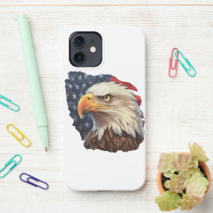 American Flag Bald Eagle iPhone 12 Case