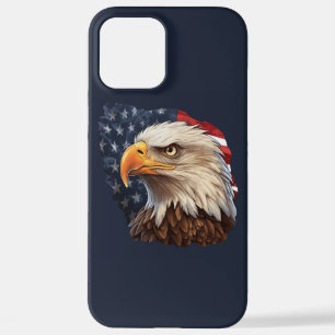 American Flag Bald Eagle iPhone 12 Pro Max Case