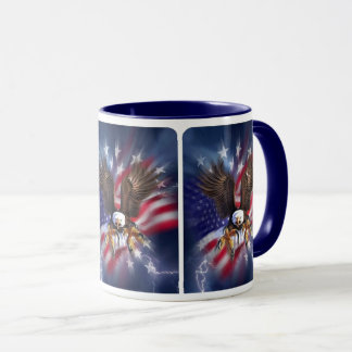 American Flag Bald Eagle Mug