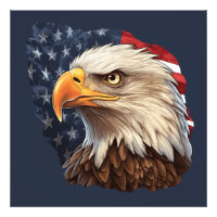 American Flag Bald Eagle