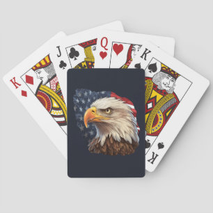 American Flag Bald Eagle Playing Cards