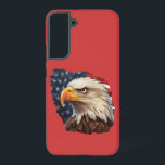 American Flag Bald Eagle Samsung Galaxy Case<br><div class="desc">Showcase your patriotism with our stunning American Flag Patriotic Eagle design, featuring the majestic bald eagle set against a backdrop of the iconic American flag. This captivating imagery embodies the spirit of freedom and pride, making it the perfect symbol to display on a wide range of products. Whether you're looking...</div>