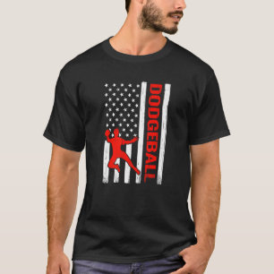 American Flag Ball Game 4th of July men Gaga Ball T-Shirt