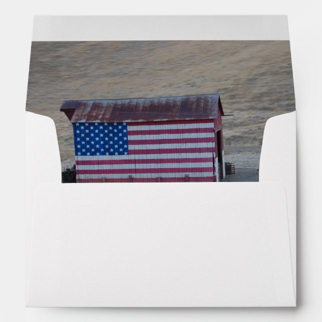 American Flag Barn Envelopes (Back (Bottom))