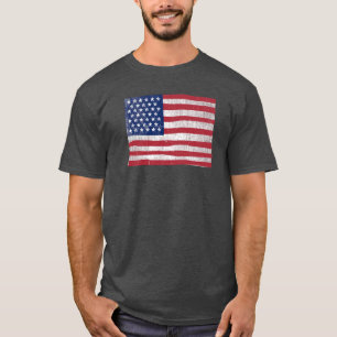 American Flag Barn Painting Vintage Rustic America T-Shirt