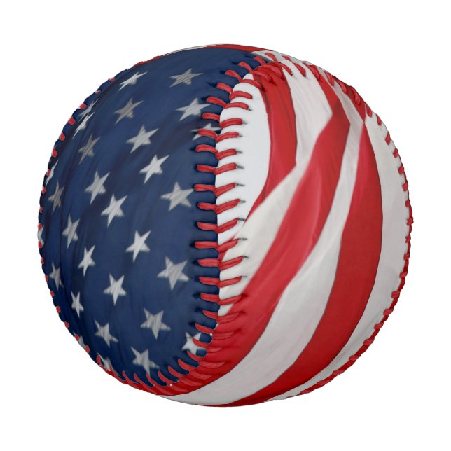 American Flag Baseball (Angled)