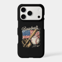 American Flag Baseball Player Bat Fan Catcher