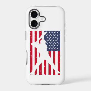 American Flag Baseball Team Gift