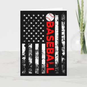 American Flag Baseball Team Gift T Shirt_6 Card