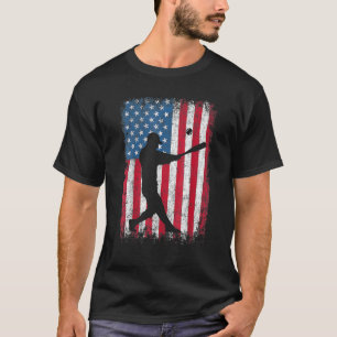 American Flag Baseball Team Men Boys Kids Girls Wo T-Shirt