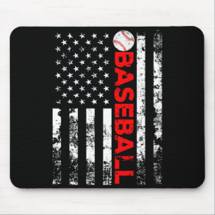 American Flag Baseball Team T Shirt_1 Mouse Mat
