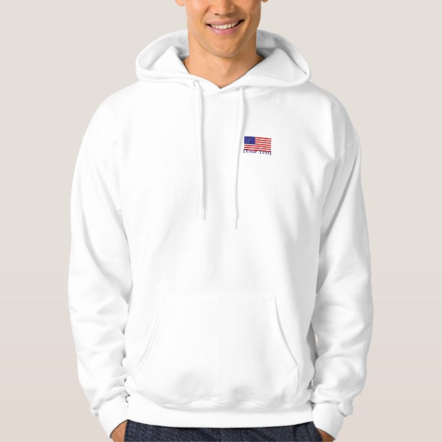 American Flag Basic Hooded Sweatshirt (Front)