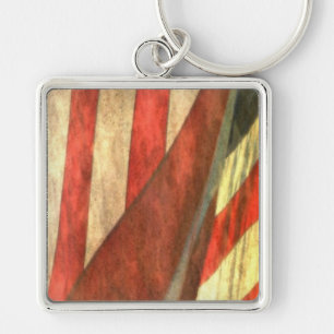 American Flag Basic Keychain