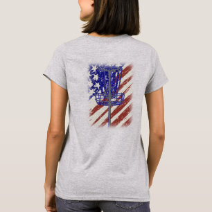 American Flag basket Golf Basket womens T-Shirt
