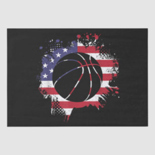 American Flag Basketball Player Tissue Paper