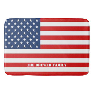 American Flag  Bath Mat