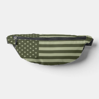 American Flag BDU Green Bum Bags