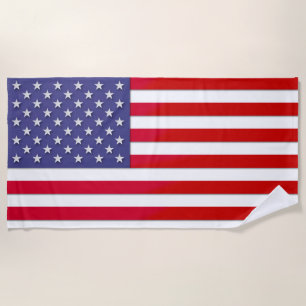 American Flag Beach Towel