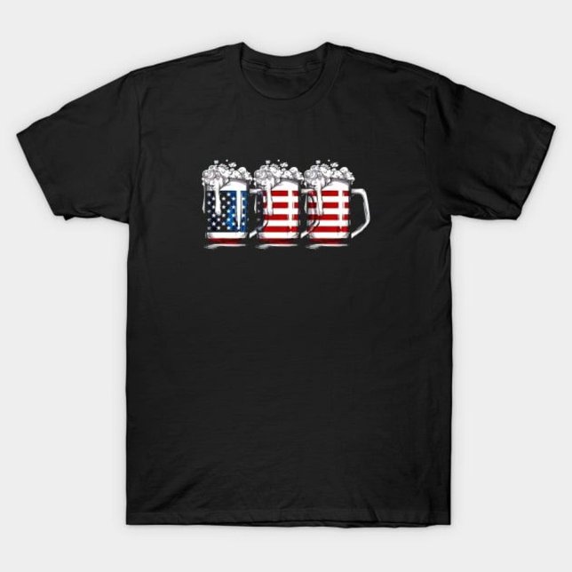 American Flag Beer T-Shirt (Creator Uploaded)