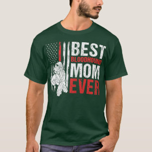 American Flag Best Bloodhound Mum Ever Patriotic D T-Shirt