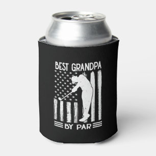 American Flag Best Grandpa By Par Can Cooler