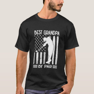 American Flag  Best Grandpa By Par                 T-Shirt