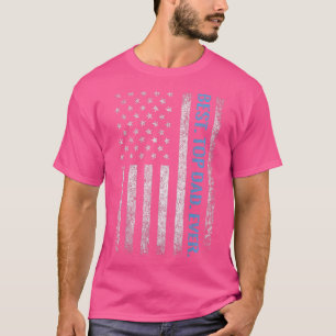 American Flag BEST TOP DAD EVER for men Fathers d
