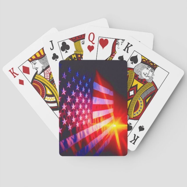 American Flag Bicycle® Poker Playing Cards. Playing Cards (Back)