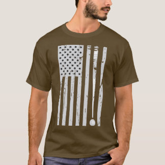American Flag Billiard Pool Player Men Women Gift T-Shirt