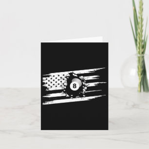 American Flag Billiards Apparel - Billiards  Card