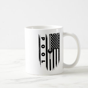 American Flag Billiards Pool Player Apparel - Bill Coffee Mug