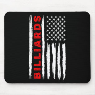 American Flag Billiards Usa Men Women Us Flag Mouse Mat