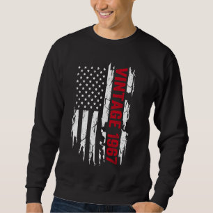 American flag birth year 1967 for birthday sweatshirt