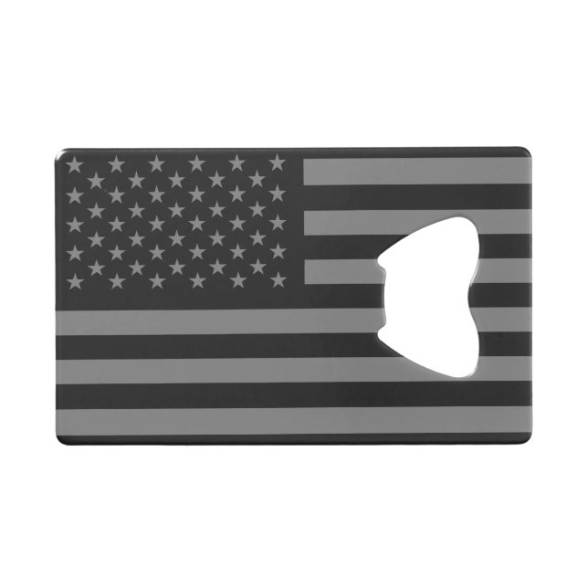 American Flag Black Grey (Front (Horizontal))
