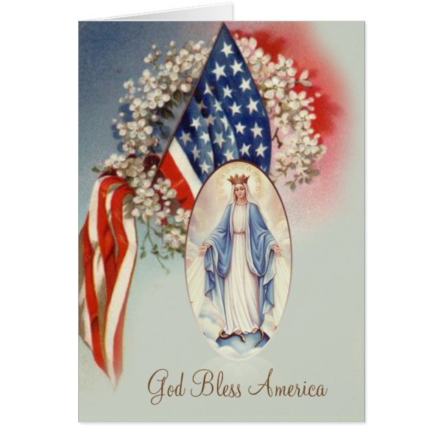 American Flag Blessed Virgin Mary (Front)