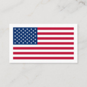 American Flag Blurred Business Card