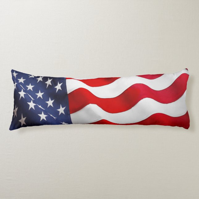 American Flag Body Pillow (Front)