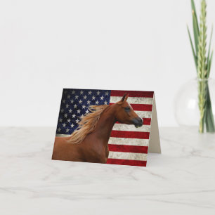 American Flag BOGO Colts-Majician Blank  Note Card