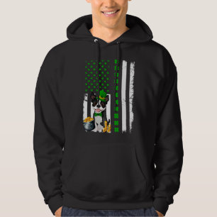 American Flag Boston Terrier Dog Funny St Patricks Hoodie