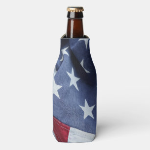 American flag bottle cooler