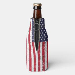American Flag  Bottle Cooler