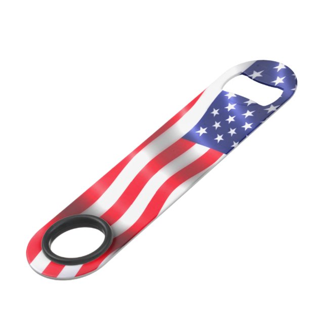 American Flag Bottle Opener (Front Angled)
