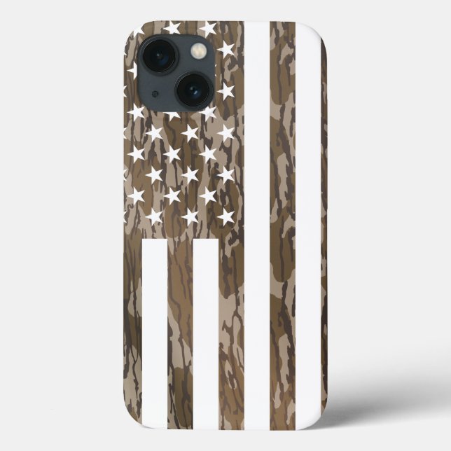 American Flag Bottomland Camo USA Flag Case-Mate iPhone Case (Back)