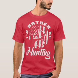 American Flag Bow Hunting Patriotic Archery T-Shirt