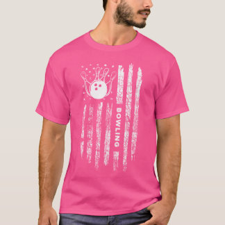 American Flag Bowling Bowler Bowling T-Shirt