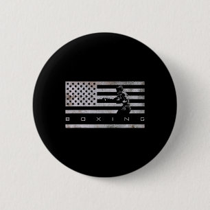 American Flag Boxing Apparel - Boxing 1  6 Cm Round Badge